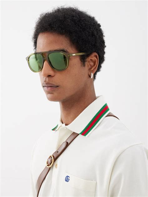 gucci aviator-frame metal sunglasses replicas|gucci aviator prescription sunglasses.